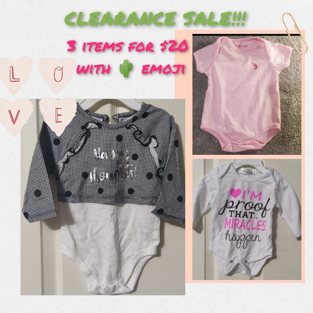 CLEARANCE SALE baby clothes US Polo  Garanimals